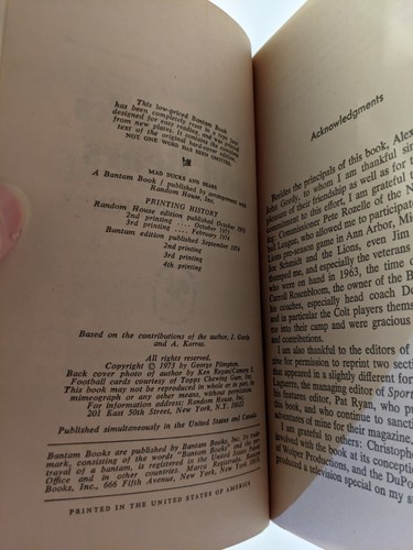 Mad Ducks and Bears by George Plimpton Bantam 1974 4th printing - Foto 2 di 5