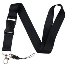 Cool Black Neck Lanyard for Keys Girls Women Keychain Strap Lanyard for ID Ca...