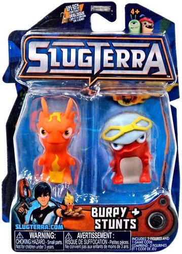 Paquete de 2 mini figuras Slugterra serie burpy y acrobacias 39897735894