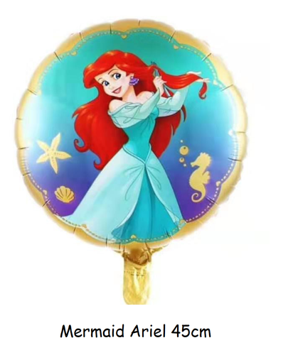 Disney Princesa Lámina Globo Niño Feliz Cumpleaños Fiesta Decoración Monna Sirena - Imagen 10 de 13