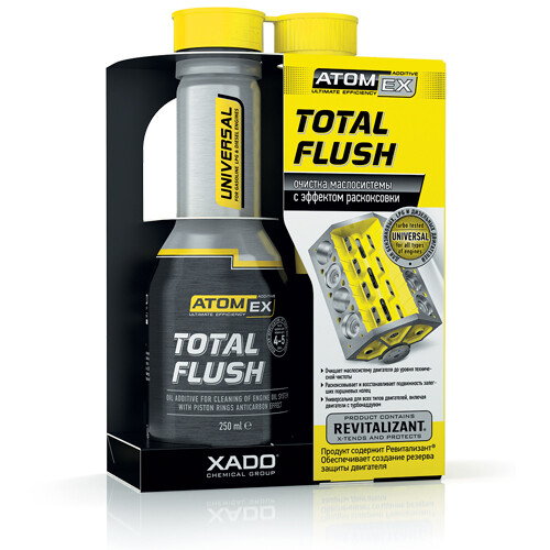 XADO Advanced AtomEx TOTAL FLUSH Petrol Diesel LPG & Turbo Engine Oil Cleaner