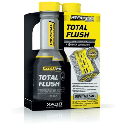 XADO Advanced AtomEx TOTAL FLUSH Petrol Diesel LPG & Turbo Engine Oil Cleaner - Image 1 of 4
