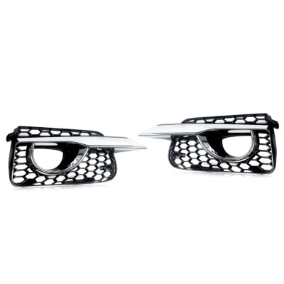 Chrome & Black Fog Light Bezel Covers – Fits Infiniti Q50 2014-2017 (Left + Right)