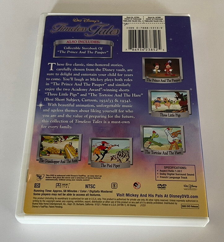 Walt Disneys Timeless Tales Volume 1 (DVD ) | eBay