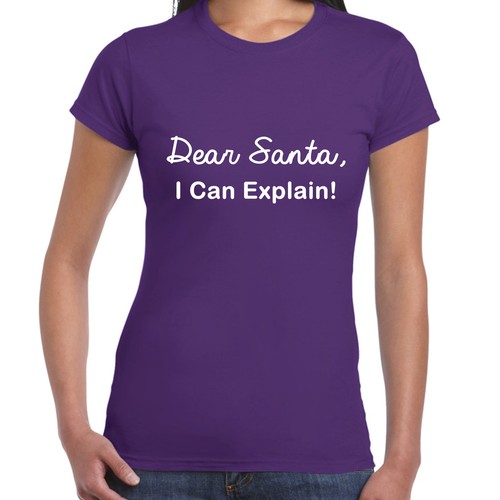 Ladies Christmas T Shirt, xmas tee | eBay