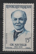 FRANCE 1958 :  N° 1144 GRANDS MÉDECINS.CHARLES NICOLLE  NEUF** TTB