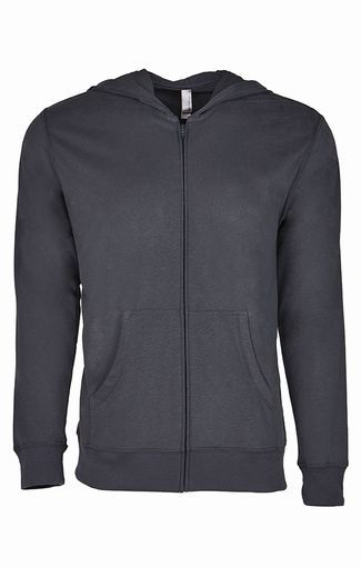 Men's Sweatshirt Hoodie Lightweight "NEXT LEVEL" Full Zip Hooded Jacket -Unisex
