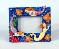 Handpainted Mermaid Photo Frame, Holds 2 X 3 Photo Picture, New, Free Shipping on sale Handpainted Mermaid Photo Frame, Holds 2 X 3 Photo Picture, New, Free Shipping on sale