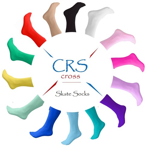 CRS Cross Figure Skating Socks, Knee High Tights for Ice Skates or Dance tights - Picture 1 of 92