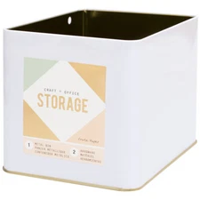 Wire System Large Metal Bin(2 pices)