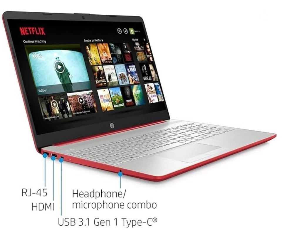 HP 15-dw0083wm Intel Pentium 8GB DDR4 512GB Win 11-Red - Image 3 of 4