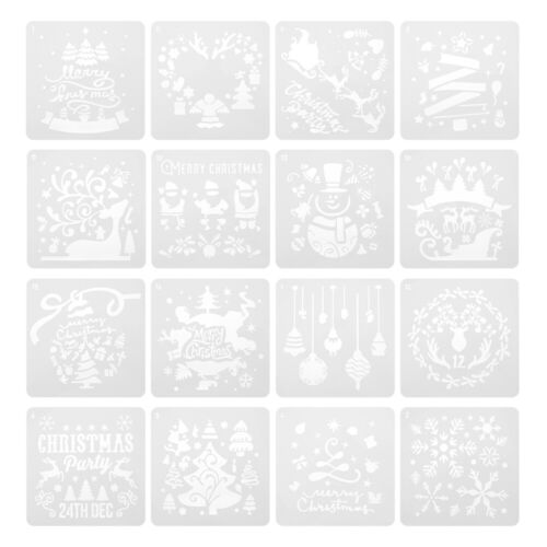 16 pcs Christmas Template Christmas Decoration Decorations - Picture 1 of 12