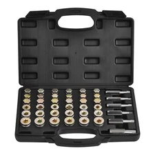 Automotive Oil Pan Drain Sump Plug Key Thread Repair Tool Kit Drain Plug