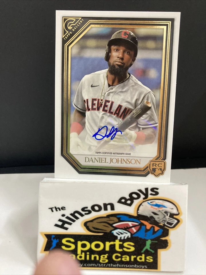 2021 Topps Gallery Daniel Johnson Autograph Rookie Card RA-DJ Indians Auto RC - Image 2 of 3