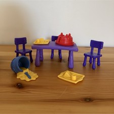 Vintage Winnie the Pooh Play Set Furniture Lot - Birthday Party