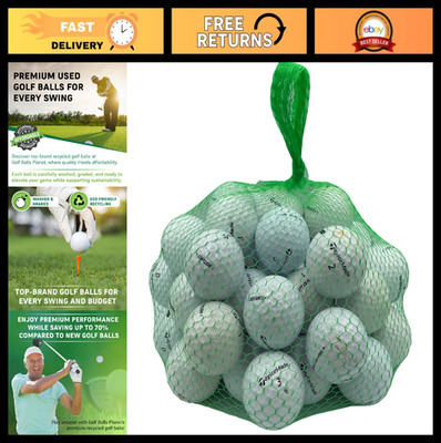 50 Pack Used Golf Balls - Premium Quality, Assorted Brands, Great Value!