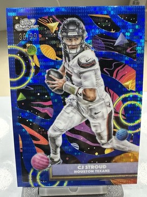 2025 NFL Topps Cosmic Chrome Blue Moon Refractor C.J. Stroud 36/99