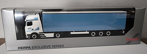 Herpa 962674 MB Actros L Procabin Gigasp. Lowlinergardinenpl.-Sattel Cross Sped-image