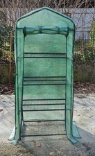 Folien Gewächshaus Treibhaus Frühbeet 69x49x157cm mit 4 Gitter Böden Regalböden