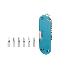 7-in-1 Multifunction Folding Knife Screwdriver Keychain Tool Stainless Steel
