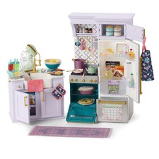 AMERICAN GIRL-KITCHEN SET-WORKS GREAT-RETIRED
