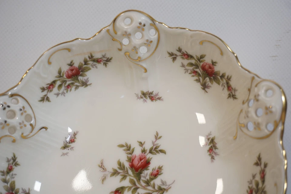 Rosenthal Moliere Moosrose 2984 Vieux Plat à Biscuits Porcelaine - Photo 3/4