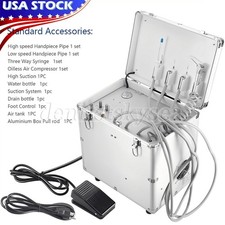 Portable Dental Mobile Delivery Unit Air Compressor Suction Syringe SD-102A