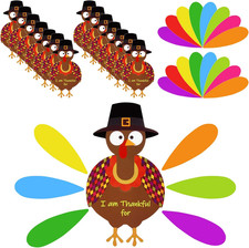 105 PCS Thanksgiving Turkey Craft Kit