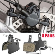 4 Pairs Bike Brake Pads, Disc Brake Pads Resin,Semi-Metallic for Mountain Bike