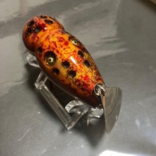 Frog Products Fobler Wood Bicolor Tortoise Unique Fishing Lure Used