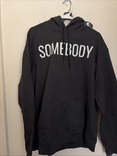 Port And Company Classic Adult Pullover Hooded Sweatshirt Sz.XL Black