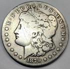 1879 CC Carson City U.S. Silver Morgan Dollar - VG / Cleaned