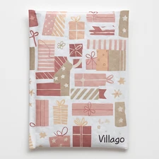 Christmas Gift Poly Bubble Mailers 6.5x10 Self-Seal Padded Envelopes | Villago