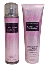 New Bath and Body Works A Thousand Wishes Ultimate Hydration Body Cream  Mist
