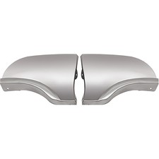 57 58 Ford Mercury Rear Fender Skirt Stainless Steel Scuff Plates Pads Pair New