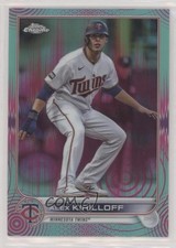 2022 Topps Chrome Sonic Aqua & Pink Pulse Refractor 8/199 Alex Kirilloff 08jk