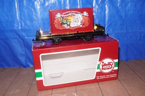 BOD/9] LGB 44030 Weihnachts-Containerwagen Spur G OVP super selten !! | Condition: Gebraucht