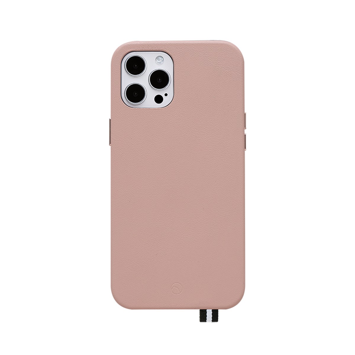 Coque iPhone 12 en Cuir Elysée ARTEFACT Rose Haute Couture