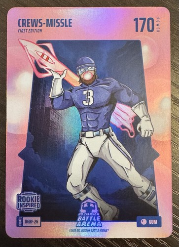 Bo Jackson Battle Arena Bubble Gum BGBF-26 CREWS-MISSLE Dylan Crews GUM SSP