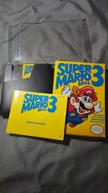 K25i14311 SUPER MARIO BROS 3 W/ BOX & INSTRUCTIONS 1990 NES NINTENDO ORIGINAL 2B
