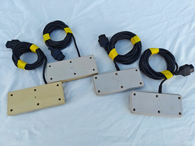 Lot of 4 NES Controllers & RF Switch Cable &ndash; Untested Retro Nintendo