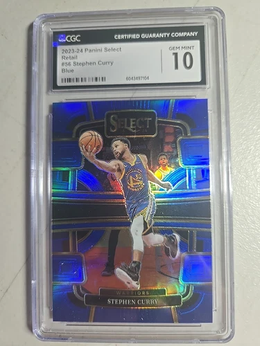 2023 select blue Stephen Curry cgc 10 