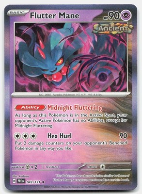 Flutter Mane Rare Prismatic Evolutions Holo 043/131 NM/M Pokemon Holo