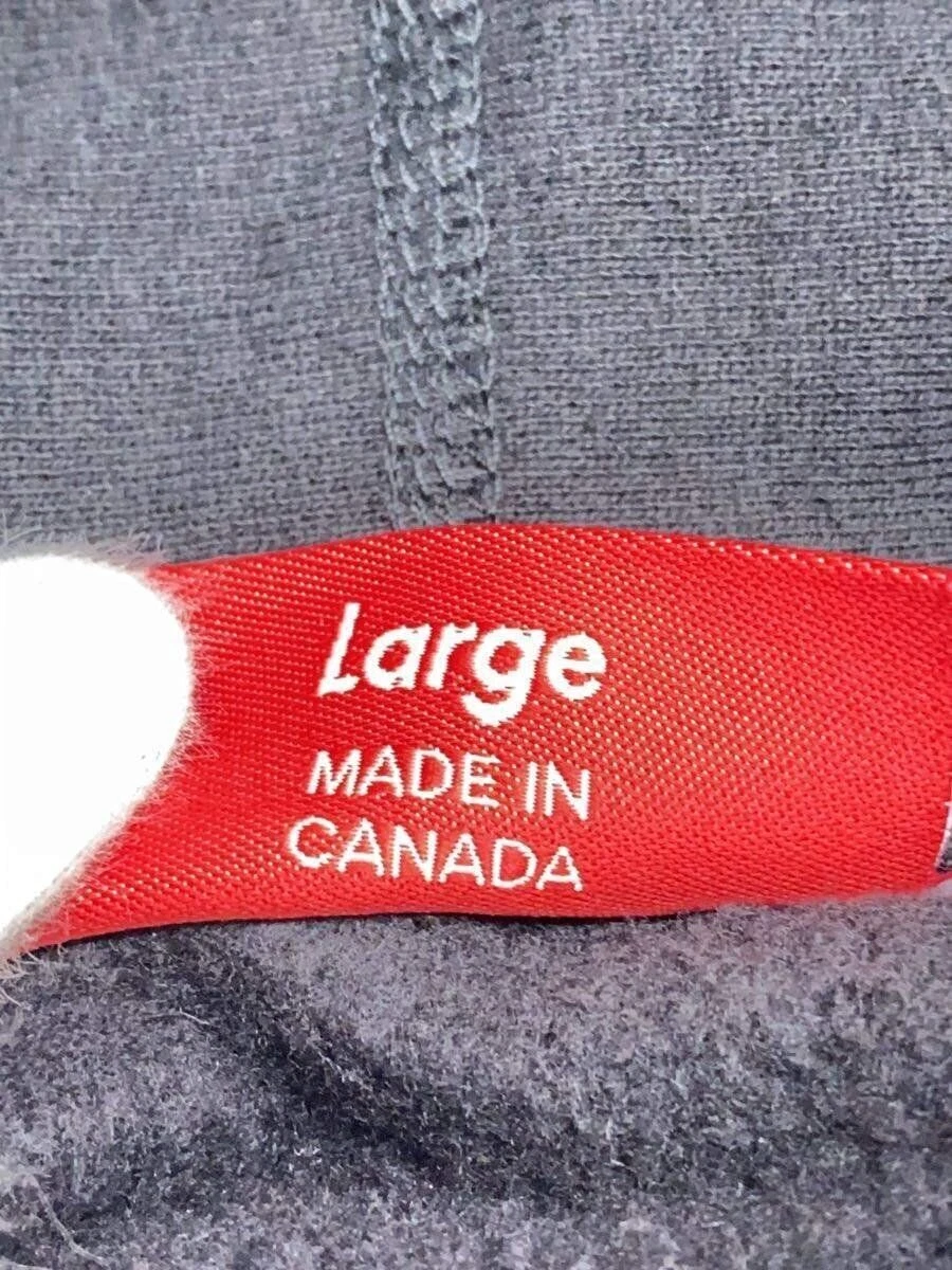 Supreme Felpa con Cappuccio 23fw Box L Cotone Nero Tinta Unita Supptl006 Usata