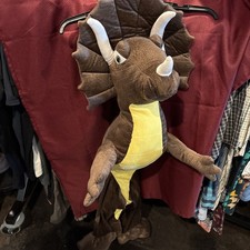 Toddler Plush Dinosaur Triceratops Rider Costume One Size see Below EXCELLENT