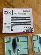 Verkehrsstempel RGG  Gr&uuml;n Arbeitsmittel Vintage Verkehrswacht Set