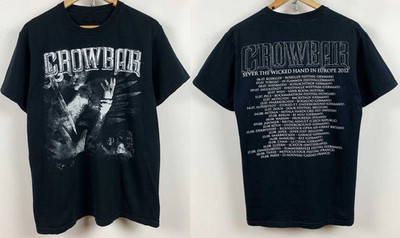 Crowbar Band Sever The Wicked Hand Tour Cotton Black S-5XL T Shirt AG266