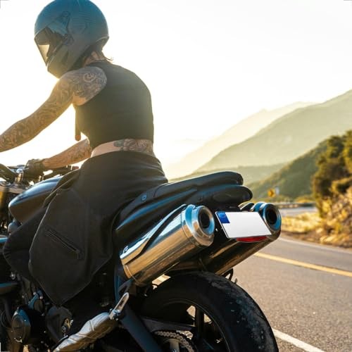  2 Packs Motorcycle Trapezoidal Rear Reflector： Self-Adhesive Warning 125*46mm