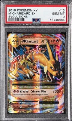 2016 POKEMON XY EVOLUTIONS #13 M CHARIZARD EX PSA 10 | eBay
