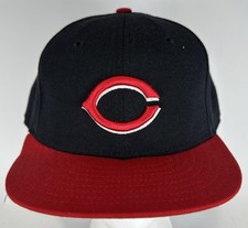 CINCINNATI REDS VINTAGE NEW ERA WOOL BASEBALL ON FIELD HAT CAP - SIZE 7 1/4